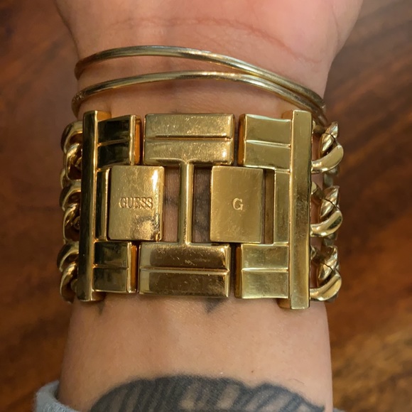 Gold Guess watch